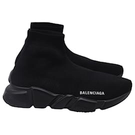 Balenciaga-Tênis Speed Trainer Balenciaga em Poliéster Preto-Preto