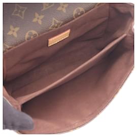 Louis Vuitton-Bolsa Pochette Metis MM Monograma Louis Vuitton-Marrom