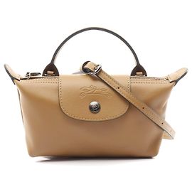 Bolsa de couro Longchamp Le Pliage Xtra XS Verde