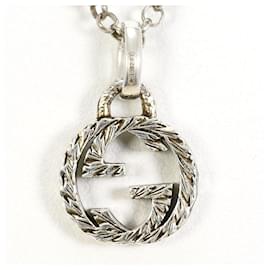 Gucci-Gucci Interlocking G Silver 925 Necklace-Silvery,Metallic