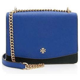 Tory Burch Leather Emerson Shoulder Bag Black