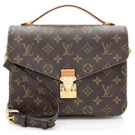 Louis Vuitton-Louis Vuitton Monogram Canvas Pochette Metis Shoulder Bag-Brown