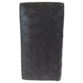 Bottega Veneta Maxi Intrecciato Brown Calf Wallet Brown