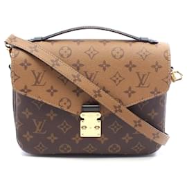 Louis Vuitton-Bolsa Pochette Metis MM Louis Vuitton-Marrom