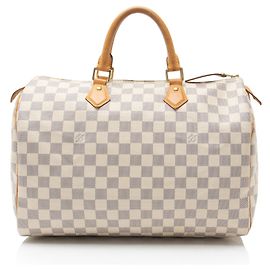 Bolso Louis Vuitton Damier Azur Speedy 35 Azul