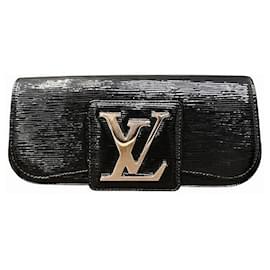 Louis Vuitton-Clutch Bag Pochette Sobe em couro Epi Electric da Louis Vuitton-Preto
