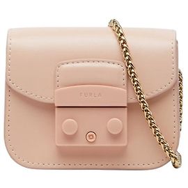Borsa a Spalla in Pelle Metropolis di Furla Rosa