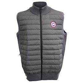 Canada Goose HyBridge® Knit Vest in Grey Wool and Nylon Grey