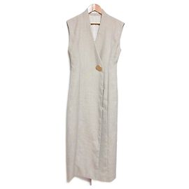 Autre Marque Robe étroite à boutons Snidel Beige