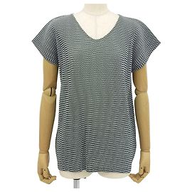 Issey Miyake PLEATS PLEASE Block Check Pattern Short Sleeve T-shirt Black White
