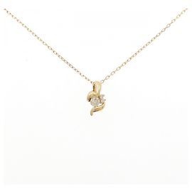 Autre Marque Collier en diamant Au750 Doré
