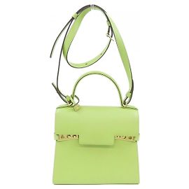 Bolsa de Couro Macio Delvaux Verde