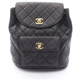 Chanel Matelasse Lambskin Backpack Black
