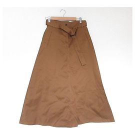 Autre Marque Saia longa flare Spick & Span Marrom
