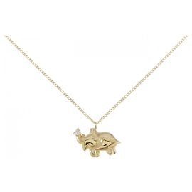 Autre Marque Collier en diamant Au750 Doré