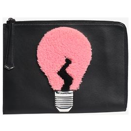Fendi Black light bulb clutch Black