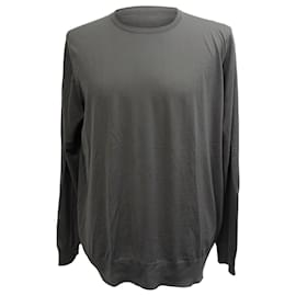 Prada Crewneck Sweatshirt in Grey Virgin Wool Grey