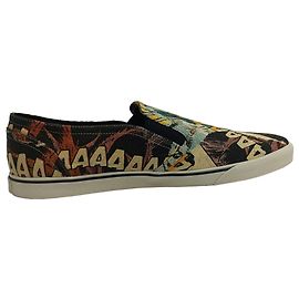 Céline Celine Comic-Print Slip-on Sneakers in Multicolor Canvas  Multiple colors