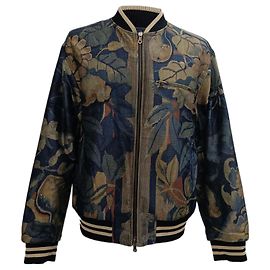 Dries Van Noten Volker Bomber Jacket in Multicolor Polyester Multiple colors