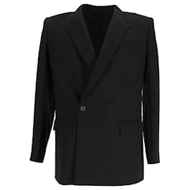 Balenciaga-Blazer de Ombro dos Anos 80 Balenciaga em Poliéster Preto-Preto