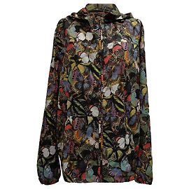 Valentino Garavani Camubutterfly Printed Windbreaker Jacket in Multicolor Polyester Multiple colors