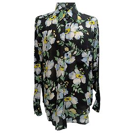 Tom Ford Button-Down Shirt in Floral Print Lyocell Other