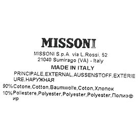 Missoni Knitted Buttoned Shawl-Collared Cardigan in Multicolor Cotton Multiple colors