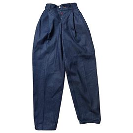 Jeans Jacquemus Blu Navy in Cotone Blu navy
