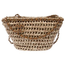 Bolsa CHANEL em Couro Bege - 103083 Bege