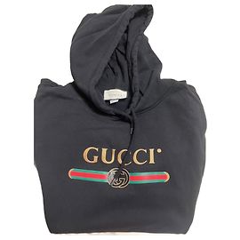 Gucci Black Cotton Coat Men Black