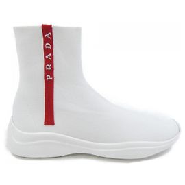 Prada Stiefel Weiß