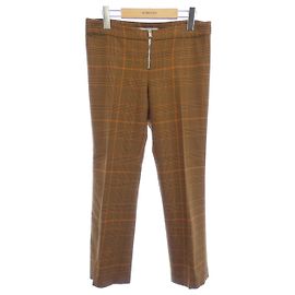 Stella Mc Cartney Pantalones de cuadros Stella McCartney Castaño Naranja