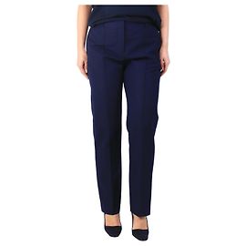 Céline Pantaloni dritti blu navy - taglia UK 12 Blu navy