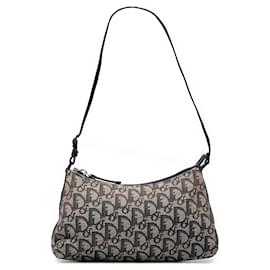 Dior-Dior Blue Diorissimo Trotter Canvas Pochette-Blue