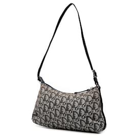 Dior-Dior Blue Diorissimo Trotter Canvas Pochette-Blue