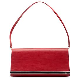 Clutch Sevigne Epi Rojo Louis Vuitton Roja