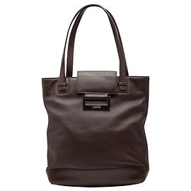 Bolsa tote de couro marrom LOEWE Marrom Castanho escuro