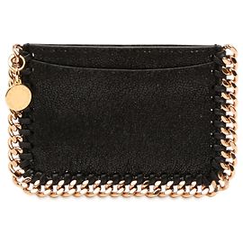 Stella Mc Cartney Stella McCartney Black Falabella Shaggy Deer Card Holder Black