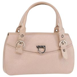 Borsa a Spalla Gancini in Pelle Salvatore Ferragamo Rosa
