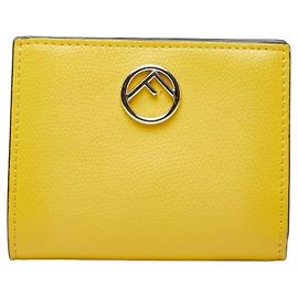 Billetera bi-fold Fendi F Amarillo