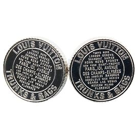 Abotoaduras Medallion Louis Vuitton Prata