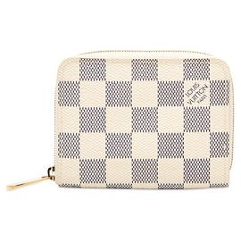 Louis Vuitton Damier Azur Zippy Coin Purse White