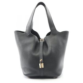 Hermès Hermes Picotin Lock MM Handbag Black