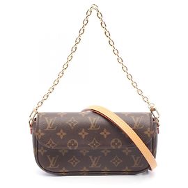 Borsa a catena in pelle Ivy Wallet di Louis Vuitton Marrone