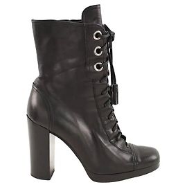 Miu Miu Black leather boots Black