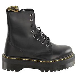 Dr. Martens Botas Jadon de cuero negro Negro