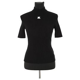 Courreges T-shirt nera Nero