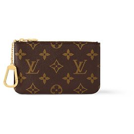 Louis Vuitton Key Pouch S Monogram Canvas Brown Brown