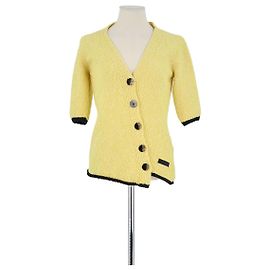 Ganni Camiseta de algodón amarilla Amarillo