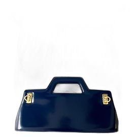 Salvatore Ferragamo Ferragamo Wanda Leste-Oeste Azul Azul marinho